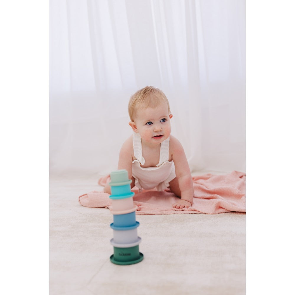 Bubble Silicone Stacking Cups
