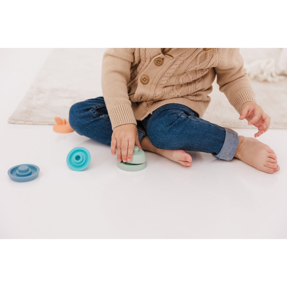 Bubble Silicone Stacking Apple Teether