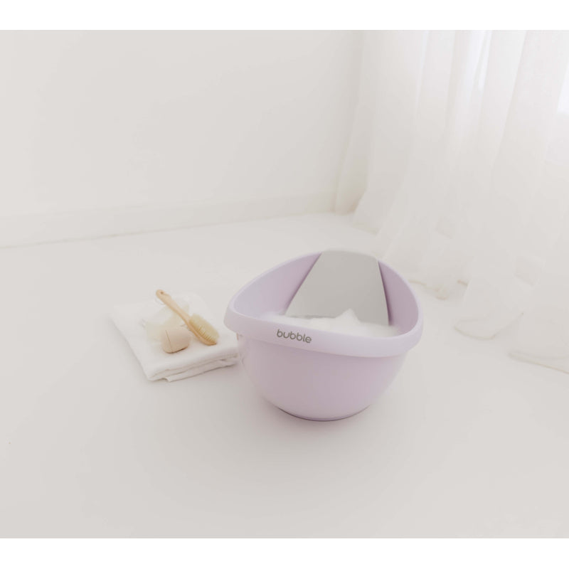Bubble Cuddle Bath with Newborn Support Insert - Lilac