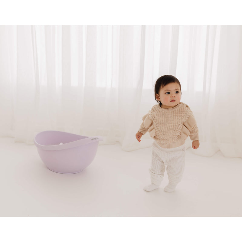 Bubble Cuddle Bath with Newborn Support Insert - Lilac