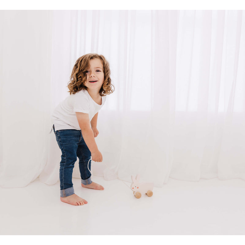 Bubble Wooden Pull Along - Rabbit