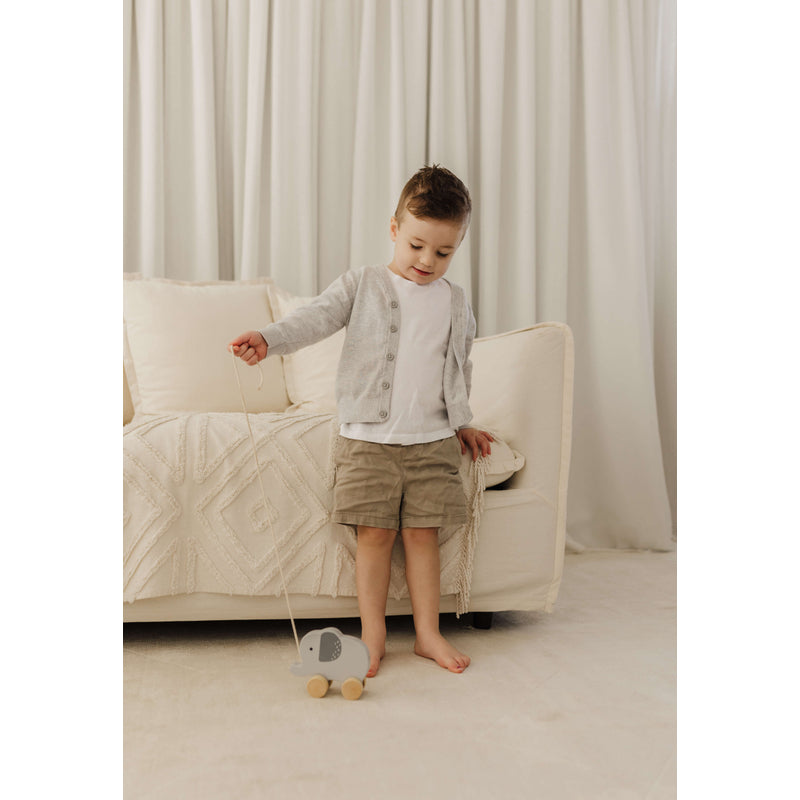 Bubble  Wooden Elephant Pull Along Toy