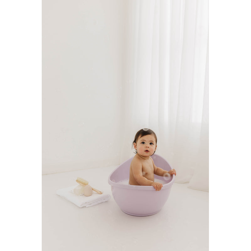 Bubble Cuddle Bath with Newborn Support Insert - Lilac