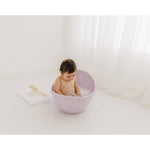 Bubble Cuddle Bath with Newborn Support Insert - Lilac