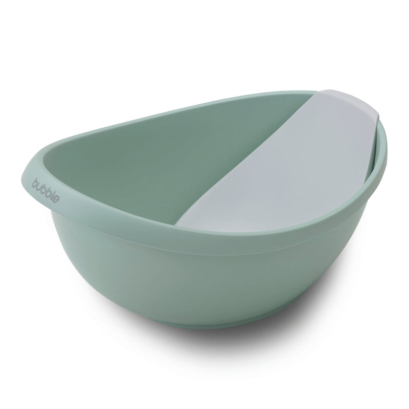 Bubble Cuddle Bath with Newborn Support Insert - Sage
