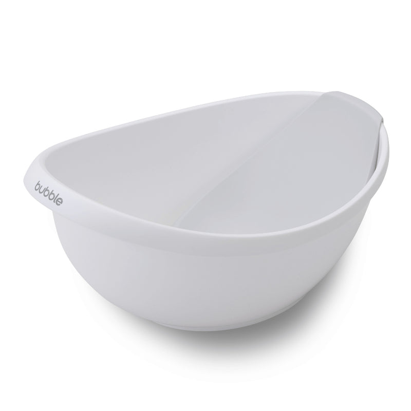 Bubble Cuddle Bath with Newborn Support Insert - White