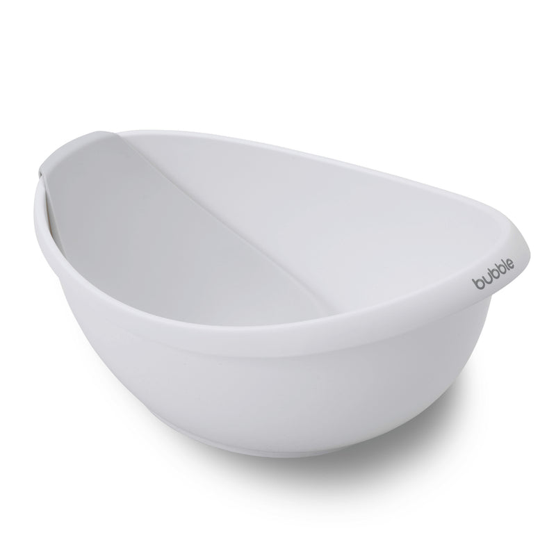 Bubble Cuddle Bath with Newborn Support Insert - White