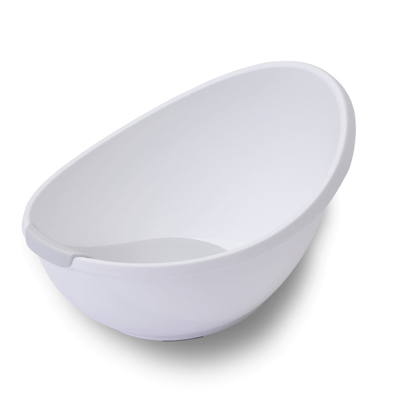 Bubble Cuddle Bath with Newborn Support Insert - White