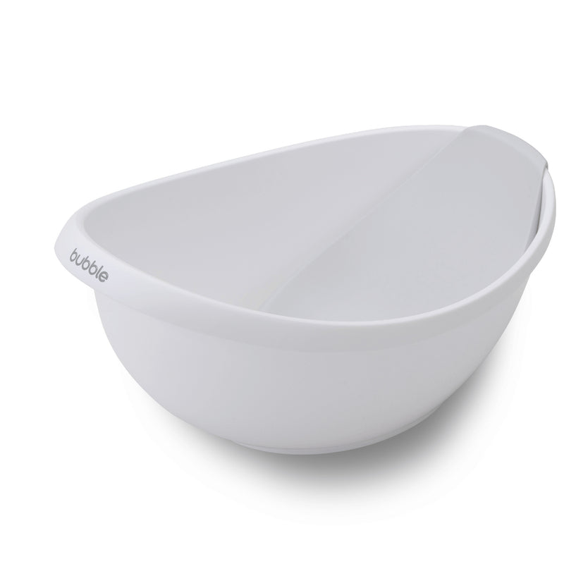 Bubble Cuddle Bath with Newborn Support Insert - White