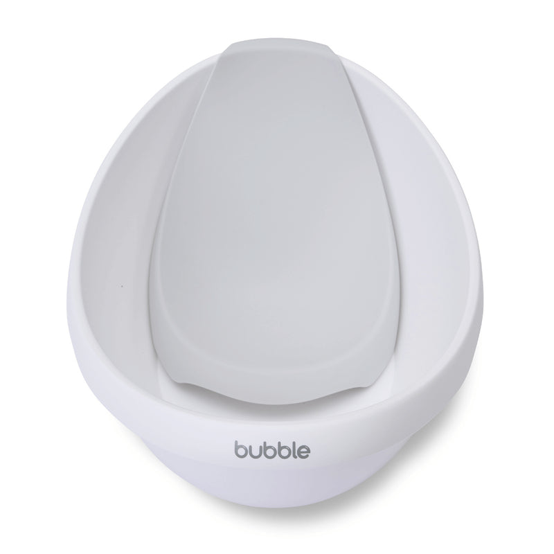 Bubble Cuddle Bath with Newborn Support Insert - White