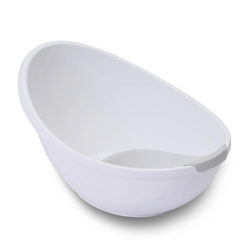 Bubble Cuddle Bath with Newborn Support Insert - White