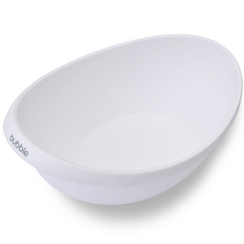 Bubble Cuddle Bath with Newborn Support Insert - White