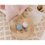 Bubble Silicone Pacifier Holder - Pink