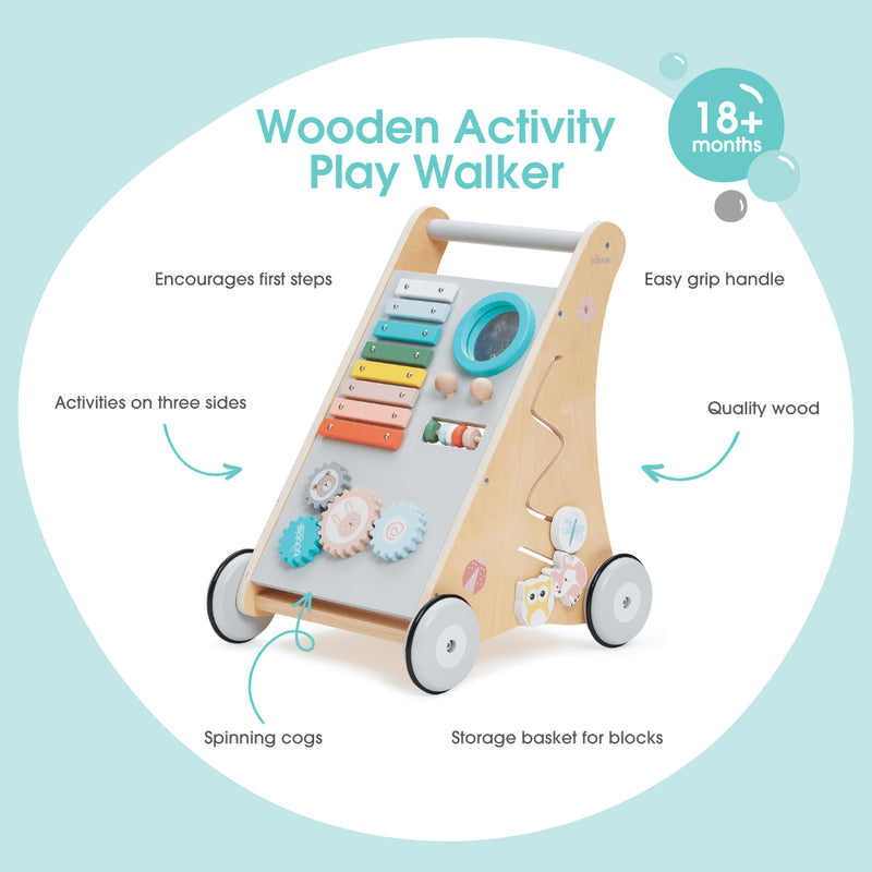 Bubble Wooden Activity Play Walker