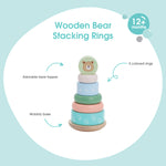 Bubble Wooden Bear Stacking Rings