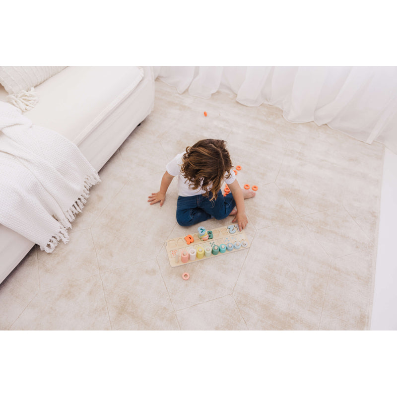 Bubble Wooden Numbers &amp; Blocks Counting Set