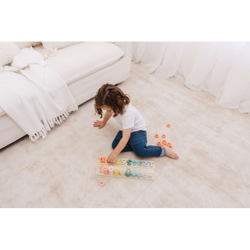 Bubble Wooden Numbers &amp; Blocks Counting Set