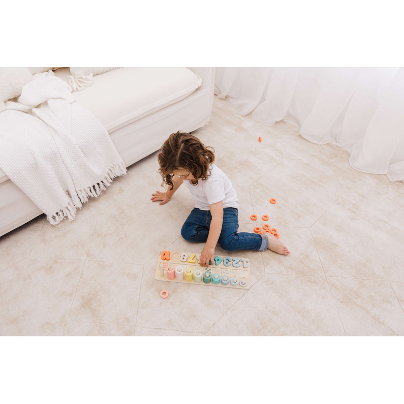 Bubble Wooden Numbers &amp; Blocks Counting Set