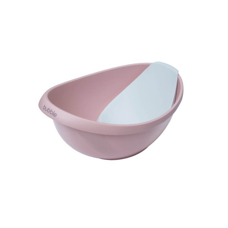 Bubble Cuddle Bath with Newborn Support Insert - Cashmere Pink